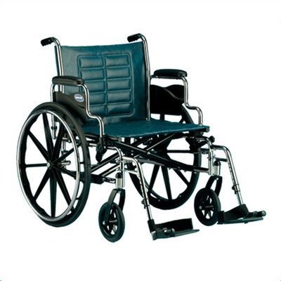 כיסא גלגלים של Invacare Tracer IV למבוגרים | קיפול בריאטרי | מושב 22 אינץ '| זרועות שולחן